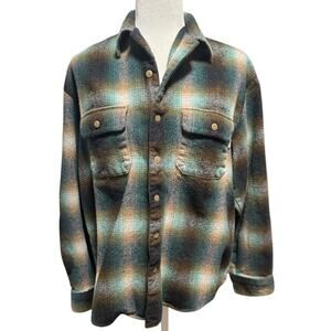 Woolrich Plaid Wool Shirt Jacket / Shacket – Men’s Tagged L (NOTE-Fits Smaller)